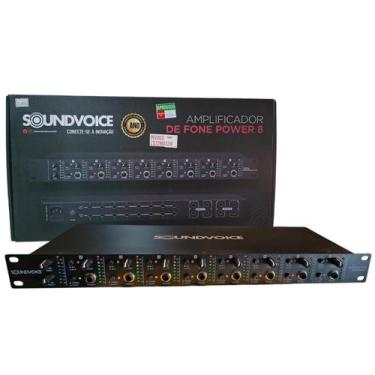 Imagem de Amplificador De Fone Soundvoice Power 8 Com 8 Vias Estéreo - Sound Voi