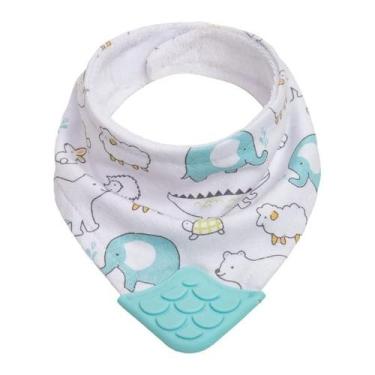 Imagem de Bandana Com Mordedor Animal Azul Buba