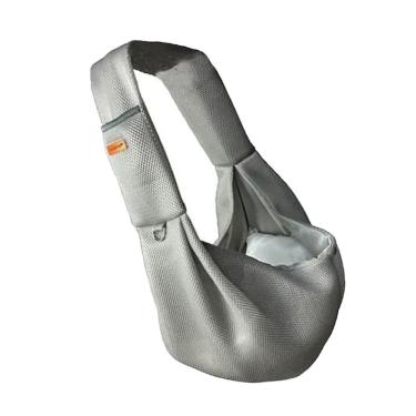 Imagem de Bolsa de Transporte Pet Braslu BSL3907 Sling para Cães e Gatos Malha Respirável Cinza 1 Unidade