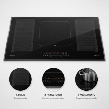 Imagem de Fogão Cooktop de indução 5 Zonas Flexiveis Dako Select, 220V