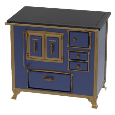 Imagem de Fogao a Lenha Venax GII n 2 Renaissance Premium Azul SE