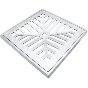 Imagem de Ralo grelha pluvial concavo alumínio 30x30 costa navarro