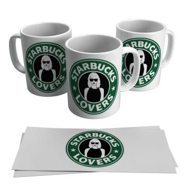 Imagem de Caneca Starbucks Coffe Lovers Logotipo Divertida Café