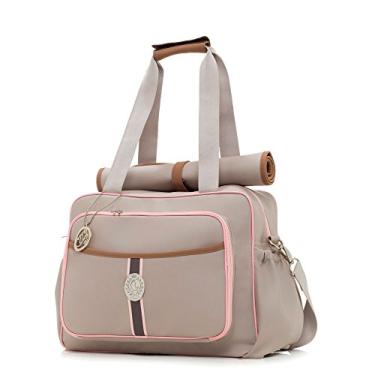 Imagem de Lequiqui Bolsa Maternidade Bristol Grande Cinza Claro