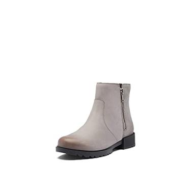 Imagem de SOREL Bota feminina Emelie II com z per Botas de chuva de couro imperme veis, Pedreira, preto, 6