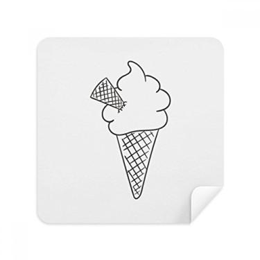 Imagem de Black Line Cream Soft Cones Óculos de sorvete, tecido de camurça, 2 unidades