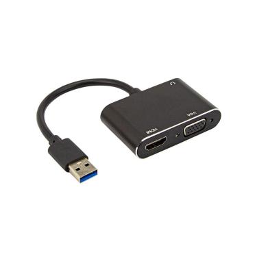 Imagem de Adaptador USB 3.0 para HDMI e VGA