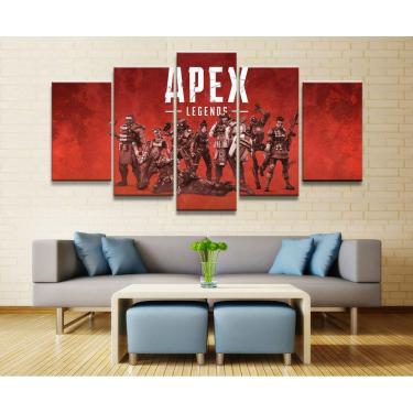 Imagem de Quadro Decorativos Jogo-Dark-Souls com 5 peças 130x65 10