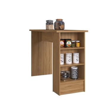 Imagem de Bancada com 3 Nichos CO8000 Naturalle Decibal Móveis