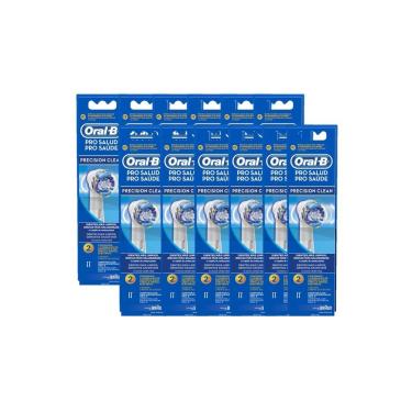 Imagem de Kit com 12 Refil Escova Elétrica Oral-B Precision Clean c/ 2 unidades