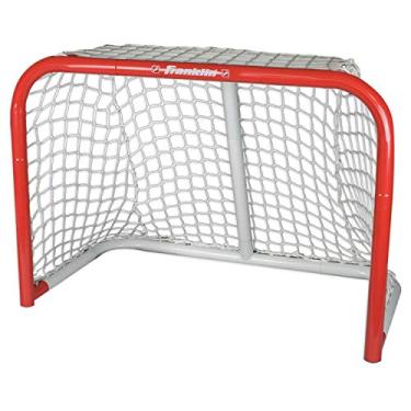 Imagem de Franklin Sports NHL Steel Street Hockey Goal – Rede infantil de hóquei – 71 cm x 50 cm – Perfeita para treinamento de habilidades
