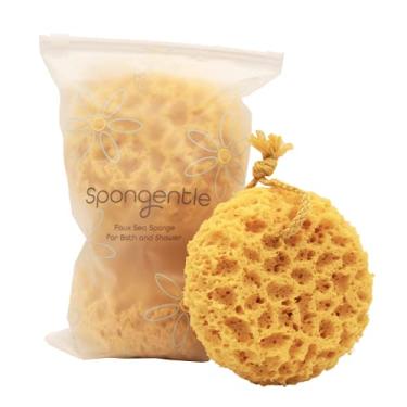 Imagem de Esponja Esponja Esponja de Loofah para Limpeza Profunda Esponja, Cores Naturais, para Banho e Chuveiro, Várias Texturas para Esfoliação Suave e Profunda, Espuma Generosa e Rica (Pacote com 3)