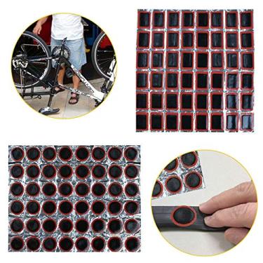 Imagem de Kit de reparo de pneu Shuxy 96 peças para bicicleta alavancas endurecidas não autoadesivas de borracha para uso ao ar livre de bicicleta alavanca de pneu alavanca raspador para todos os tubos internos infláveis em emergência de estrada