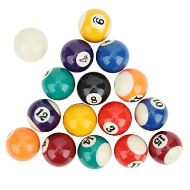 Imagem de Bola de bilhar infantil, mesa de bilhar infantil de 16 peças mini bolas de bilhar de resina 38mm acessórios de bilhar americano bolas de bilhar bolas de bilhar e piscina