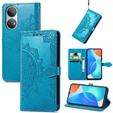 Imagem de HONGYAN Capa de telefone Para Honor Play 30 Plus / X7 Mandala Flor em relevo Horizontal Flip Leather Case Capa protetora