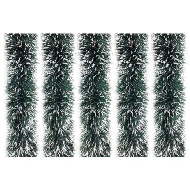 Imagem de Jogo Festão PVC Verde Nevado 9cmx2m 5 Peças Total 10 Metros - Magizi