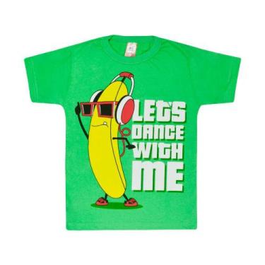 Imagem de Conjunto Infantil Menino Camiseta Verde Banana - Cleomara