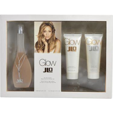 Imagem de Cx De Presente Feminino Glow Jennifer Lopez Eau De Toilette Spray 100 Ml + Loção Corporal 75 Ml + Gel De Banho 75 Ml