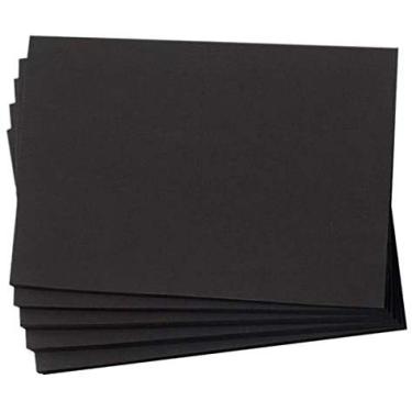 Imagem de Hamilco Papel grosso de papelão preto colorido – Convites e cartões de índice – plano 11,4 x 15,8 cm A6 peso pesado 36,2 kg – embalagem com 100