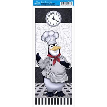 Imagem de Papel para Arte Francesa Litoarte 10 x 25 cm - Modelo AFP-098 Pinguin Cozinheiro