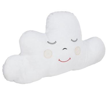 Imagem de Almofada Decorativa Enxoval Bebê Nuvem - Piquet Branca