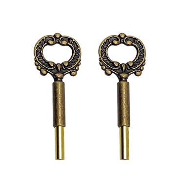 Imagem de Pacote com 2 chaves de interruptor de substituição ECUDIS para interruptor de chaves, acabamento de latão