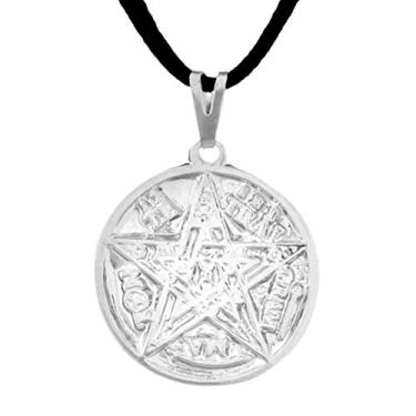 Imagem de Colar Tetragrammaton 27mm Cordão - Sunshine Cristais Cor:Prata