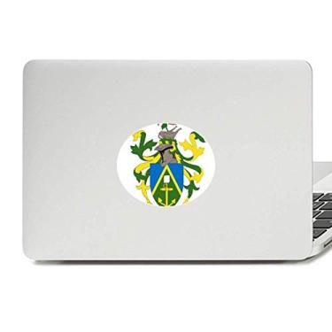 Imagem de Adesivo de vinil com emblema nacional da Oceania Ilhas Pitcairn, decalque para notebook