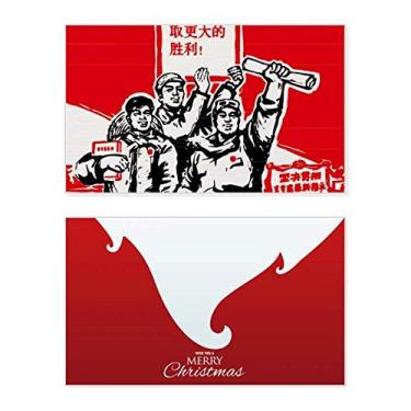 Imagem de Livro Papel, presidente vermelho, Mao Masses, feriado, feriado, Feliz Natal, Cartão de parabéns, mensagem de Natal