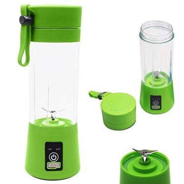Imagem de Mini Liquidificador Portátil Shake Juice Cup + Cabo Usb, Cor: Verde