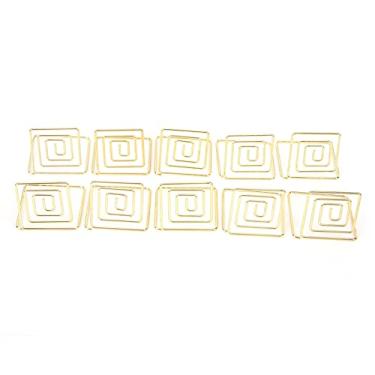 Imagem de Expositor de cartão de visita, suporte de exibição de mensagem Suporte de cartão de visita para memorando para foto para notas(ouro)