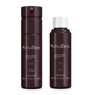 Imagem de Combo Malbec Body Spray Desodorante 100ml + Refil 100ml
