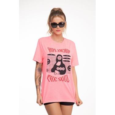 Imagem de Camiseta Hope Anchor - Rosa Neon - Nyka Look