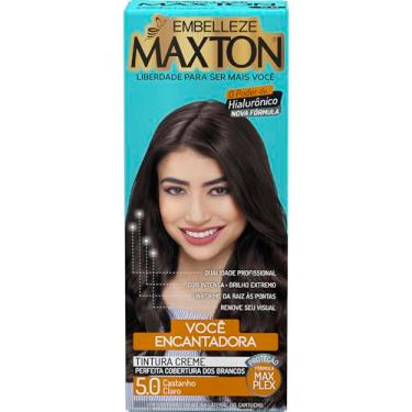 Imagem de Tinta de Cabelo Maxton Castanho Claro 5.0 Encantadora