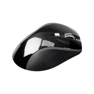 Imagem de Monoprice Mouse ergonômico sem fio selecionado - Preto - Ideal para trabalho, casa, escritório, computadores - Coleção Workstream
