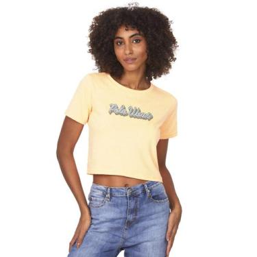 Imagem de Camiseta Feminina Malha Collection Neon Polo Wear Laranja Médio