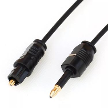 Imagem de Mini cabo adaptador toslink  conector de áudio óptico digital  3.5mm  1m  1.5m  2m  3ft  5t  6ft