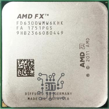 Imagem de Processador CPU AMD-FX6300 FX6300  3 5 GHz  6 núcleos  soquete FD6300WMW6KHK  AM3