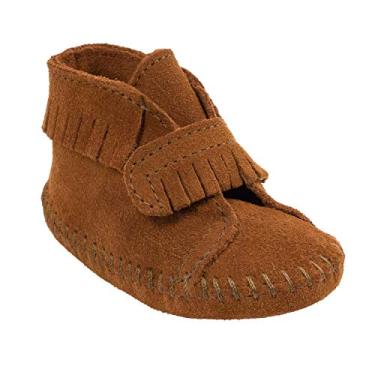 Imagem de Minnetonka Bota com alça frontal (bebê/bebê), Marrom, 0 Infant