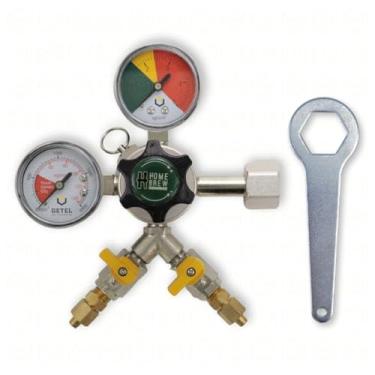 Imagem de Regulador de Pressão CO2 - Aluminio - 02 Saídas - Para Chopeiras