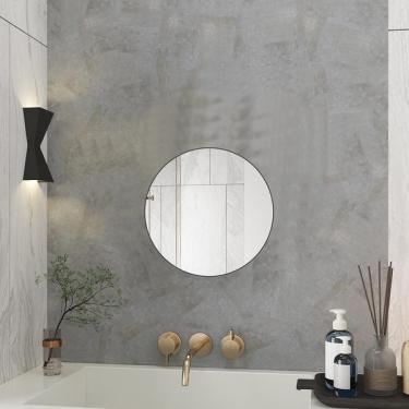 Imagem de Espelho Redondo 40cm Para Banheiro Quarto Sala Decorativo Par