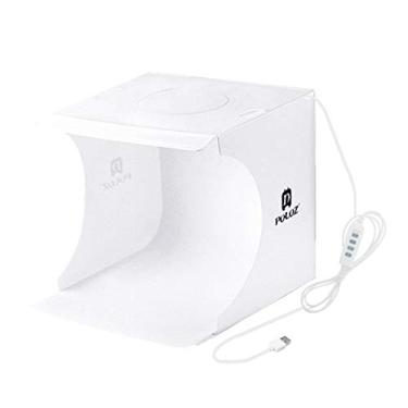 Imagem de Mini caixa de luz dobrável para fotografia de estúdio fotográfico LEDs painel luz soft box kit de fundo de fotos