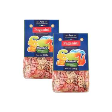 Imagem de Kit 2X: Macarrão Bambini Dinossauro Tricolore Paganini 300g