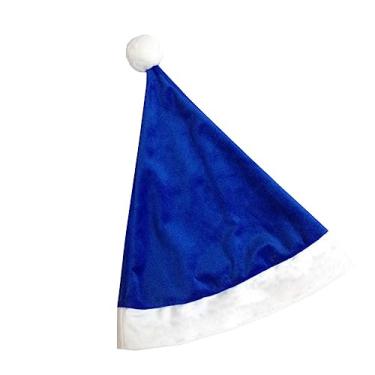 Imagem de 1pc engraçado chapéus de natal chapéu de papai noel feminino morcegos borracha curto pelúcia natal papai noel boné feriado festa chapéu/1532