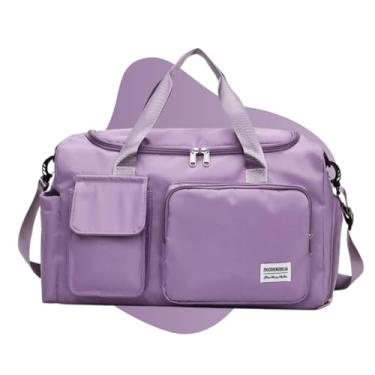 Imagem de Bolsa Transversal Feminina Para Academia Treino Blogueira Viagens (LILAS)