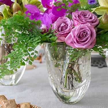 Imagem de Vasinho Trevo 3 Tela Transparente com Ouro Murano Cristais Cadoro