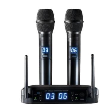 Imagem de MICROFONE SEM FIO DIGITAL MULTIFREQUÊNCIA LS916 PRETO - LESON