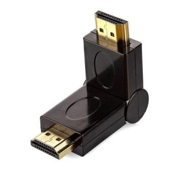 Imagem de ADAPTADOR EMENDA 90 x 180 GRAUS HDMI MACHO X HDMI MACHO - WLW