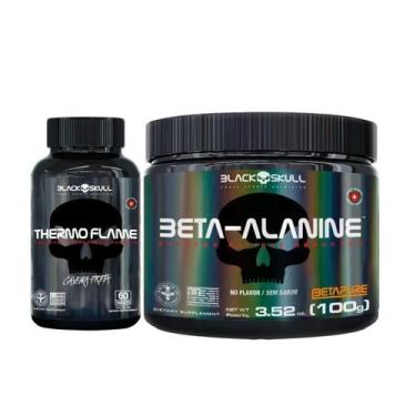Imagem de Kit: Beta Alanina 100g mais Thermo Flame ( Cafeína ) 60 capsulas - Bla