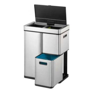 Imagem de Lixeira Tripla Automatica Sensor 60 L (30+15+15) 65x31x48cm - M Mark, 